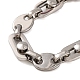 Браслеты из овальной цепи из нержавеющей стали 201 BJEW-B078-79P-2