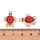 Rhinestone сплава и эмали подвески PALLOY-T092-40G-03-3