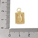 Латунные микропаве прозрачные подвески с фианитом KK-E111-31K-G-3