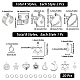 Набор для самостоятельного изготовления кольца-подвески DIY-SC0023-61-2
