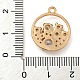 Латунные микропаве прозрачные подвески с фианитом ZIRC-U003-01G-01-3