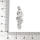 Латунные микро проложить кубического циркония подвески KK-R221-01P-03-3