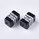 Полосатые бусины из смолы X-RESI-T039-022-2