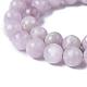 Природных драгоценных камней Kunzite круглые бусины пряди G-O030-6mm-06-2