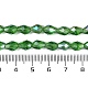 Прозрачные стеклянные бусины гальваническим пряди EGLA-N013-T4mm-B14-4