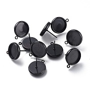 Серьги-гвоздики из нержавеющей стали 304 STAS-I161-01E-B