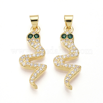 Латунные микро проложить кубического циркония подвески KK-T070-63G-1