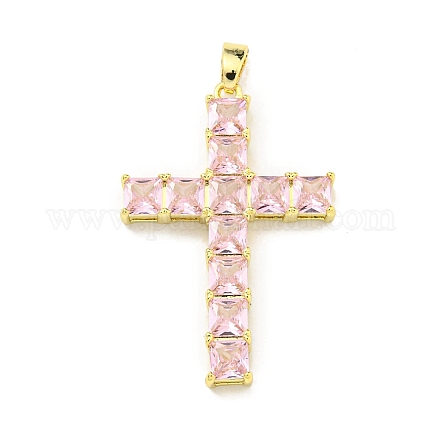 Латунные микро проложить кубического циркония подвески KK-L073-002G-01-1