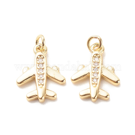 Латунные микропаве прозрачные подвески с фианитом X-ZIRC-P099-06G-1