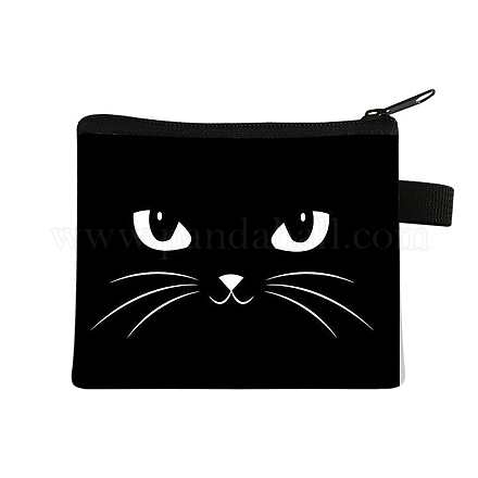 Кошельки на молнии из полиэстера с милым котом ANIM-PW0002-28H-1