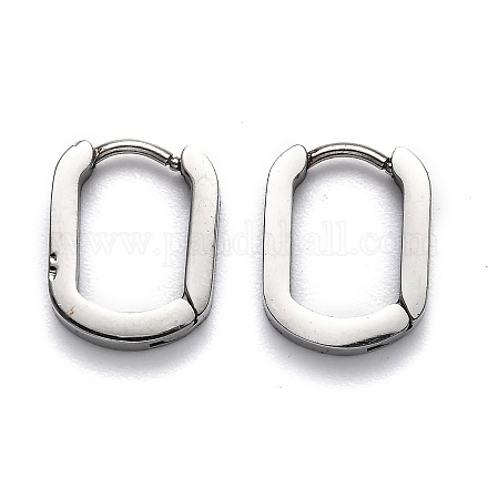 Серьги-кольца Huggie Hoop из нержавеющей стали 304 STAS-J033-11A-P-1