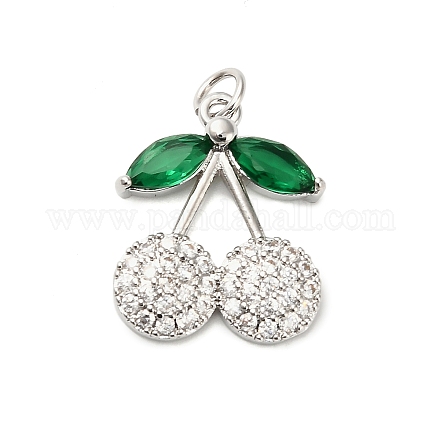 Латунные микро проложить кубического циркония подвески KK-L229-02P-01-1