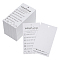 160Pcs Paper Washing Price Tags, Rectangle, White, 89x50x0.5mm