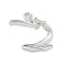 Alloy Pendants, Lead Free & Cadmium Free & Nickel Free, Rack Plating, Platinum, 23.5x19x6.5mm, Hole: 1.6mm
