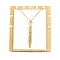 Stainless Steel Macrame Pouch Braided Gemstone Holder Pendant Necklace Making, Golden, 19.69 inch(50cm)