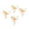 Eco-Friendly Brass Micro Pave Cubic Zirconia and Glass Beads Pendants, Long-Lasting Plated, Lead Free & Cadmium Free & Nickel Free, Real 18K Gold Plated, Real 18K Gold Plated, 40x30x18mm, Hole: 5x3.5mm