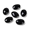 Natural Obsidian Cabochons, Oval, Faceted, 18x13x5.5~6.5mm