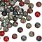 2 Strands Natural African Bloodstone Beads Strands, Heliotrope Stone Beads, Round, 8.5mm, Hole: 1.2mm