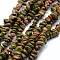 Natural Unakite Beads Strands, Chip, 5~8mm, Hole: 1mm, about 80~81cm