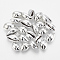 Plated Cowrie Shell Pendants, Platinum, 12~16x8~10x6~8mm, Hole: 1mm