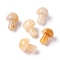 Natural Yellow Jade Mushroom Gua Sha Stone, Gua Sha Scraping Massage Tool, for SPA Relaxing Meditation Massage, 21x15mm