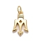 Rack Plating Eco-friendly Brass Charms, with Open Jump Rings, Cadmium Free & Lead Free, Arrow, Real 18K Gold Plated, 19x12x2.5mm, Hole: 4.5mm