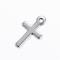 Tarnish Resistant 304 Stainless Steel Charms, Cross, Stainless Steel Color, 17x10x0.8mm, Hole: 1.5mm