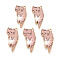 Alloy Enamel Pendants, with Printed, Cadmium Free & Nickel Free & Lead Free, Cat Charm, Golden, Camel, 25x13x2mm, Hole: 1.2~1.4mm