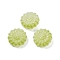 Transparent Glass Beads, Flowers, Baking Paint, Olive, 16x15.5x7.5mm, Hole: 1.2mm