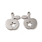 Non-Tarnish 304 Stainless Steel Charms, Apple with Star, Stainless Steel Color, 15x13x1.4mm, Hole: 1.4mm