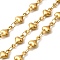 304 Stainless Steel Heart Link Chains, Unwelded, with Spool, Real 18K Gold Plated, 12x6.5x3.5mm, 5m/roll