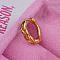 316L Stainless Steel Hoop Nose Rings, Golden, 8mm, Pin: 1.2mm