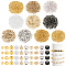 1850PCS 10Style CCB Plastic Beads, Mixed Color, 3.5~7x3.5~7x2~5mm, Hole: 1~2mm
