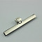 Zinc Alloy Twist Bag Lock Purse Catch Clasps, Platinum, 2.4x9.5cm