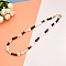 Natural Pearl & Agate & Crystal Round Beaded Necklaces, Brass Jewelry for Women, Real 14K Gold Plated, 18.70 inch(47.5cm)