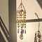 K9 Glass Wind Chimes, Suncatcher Pendant Decorations, Teardrop, Clear AB, 380mm