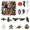 60Pcs 15 Styles Halloween Theme Alloy Enamel Pendants, Mixed Shapes, Mixed Color, 16~23.5x12.5~19.5x1.5mm, Hole: 1.6~1.8mm, 4pcs/style