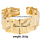 Stylish European and American Hammered 304 Stainless Steel Cuff Bangles for Women