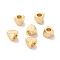 Brass Bead, Irregular Geometry, Real 18K Gold Plated, 4x4x4mm, Hole: 2mm