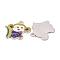 Alloy Enamel Pendants, Monkey Pendants for Kids Jewelry Making, Cadmium Free & Lead Free, Blue Violet, 26x25.5x2mm, Hole: 2.5mm