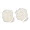 Drusy Cube Resin Rhinestone Beads, Bubblegum Beads for DIY Phone Charms, Pen and Jewelry Making Supplies, White, 16x16x16mm, Hole: 3.6mm