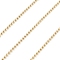 Brass Ball Chains, Cadmium Free & Nickel Free & Lead Free, Unwelded, with Spool, Round, Real 18K Gold Plated, 1.5mm