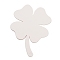 50Pcs Clover Paper Gift Tags, DIY Craft Hanging Tags, White, 13x9.6x0.04cm, Hole: 4.5mm