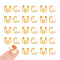 50Pcs 304 Stainless Steel Ear Cuff Findings, with Hole, Golden, 10x9x6mm, Hole: 0.9mm