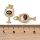Латунные микро проложить кубического циркония подвески KK-I358-075G-3