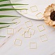 Квадрат латунь связывая кольца EC03015mm-NFG-5
