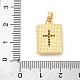 Латунные микро проложить кубического циркония подвески KK-S510-42G-01-3