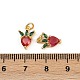 Латунные микро проложить кубического циркония подвески KK-H078-11G-3