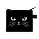 Кошельки на молнии из полиэстера с милым котом ANIM-PW0002-28H-1