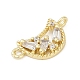 Латунные прозрачные подвески из кубического циркония KK-Z094-03G-01-2